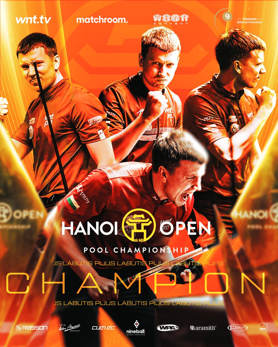 Pijus Labutis Hanoi Open cempionas
